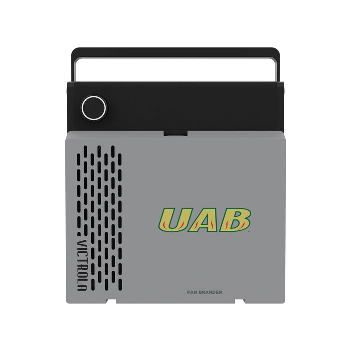 Victrola RevGo Record Player and Bluetooth Speaker with UAB Blazers Secondary Logo