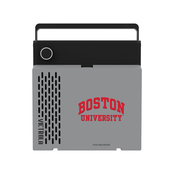 Victrola RevGo Record Player and Bluetooth Speaker with Boston University Primary Logo