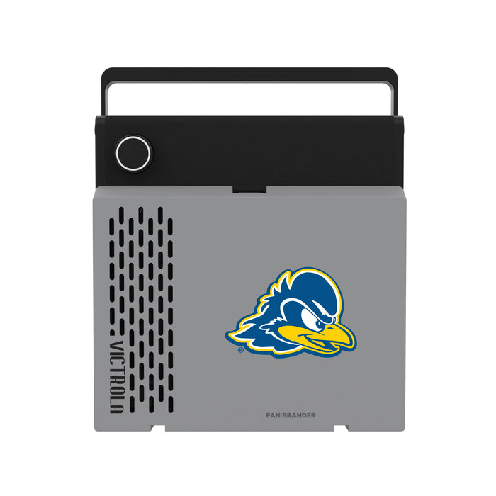 Victrola RevGo Record Player and Bluetooth Speaker with Delaware Fightin' Blue Hens Primary Logo