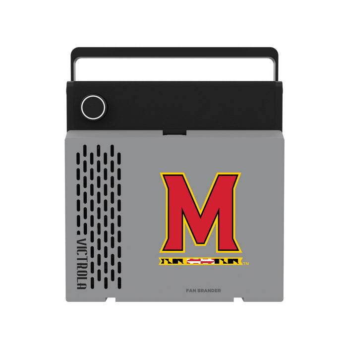 Victrola RevGo Record Player and Bluetooth Speaker with Maryland Terrapins Primary Logo