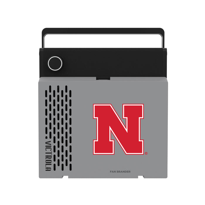 Victrola RevGo Record Player and Bluetooth Speaker with Nebraska Cornhuskers Primary Logo