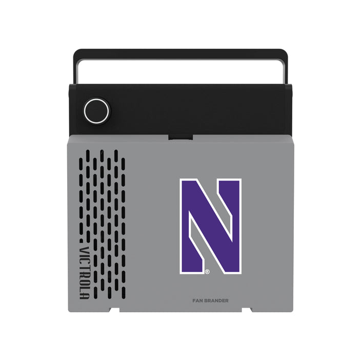 Victrola RevGo Record Player and Bluetooth Speaker with Northwestern Wildcats Primary Logo