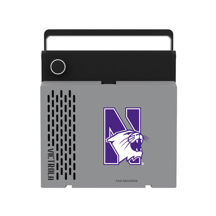 Victrola RevGo Record Player and Bluetooth Speaker with Northwestern Wildcats Secondary Logo