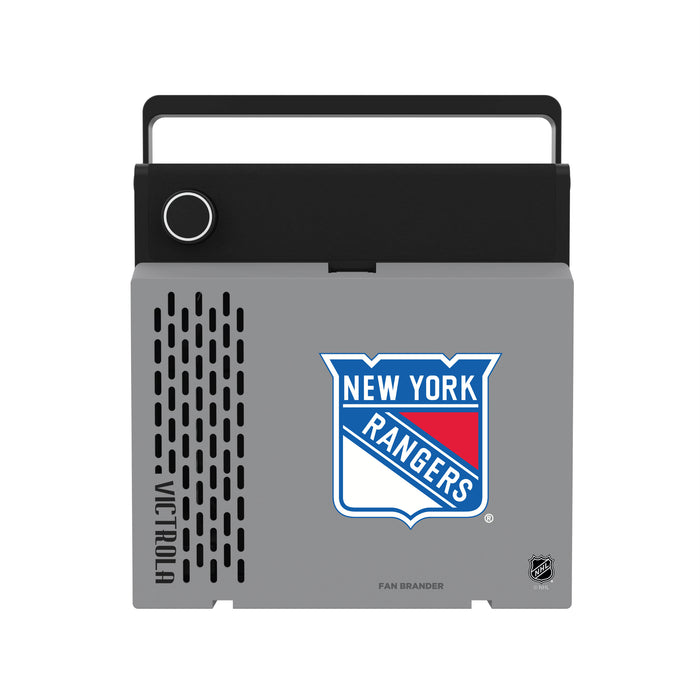 Victrola RevGo Record Player and Bluetooth Speaker with New York Rangers Primary Logo