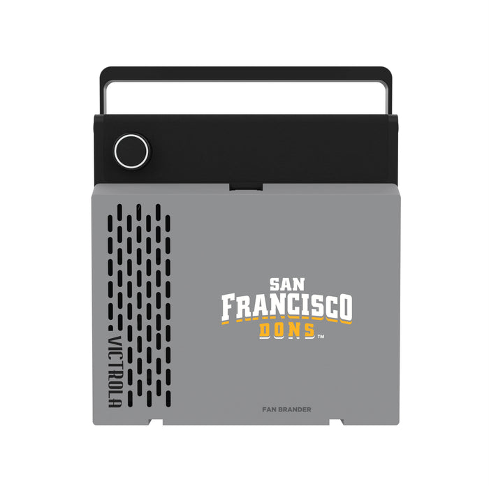 Victrola RevGo Record Player and Bluetooth Speaker with San Francisco Dons Primary Logo