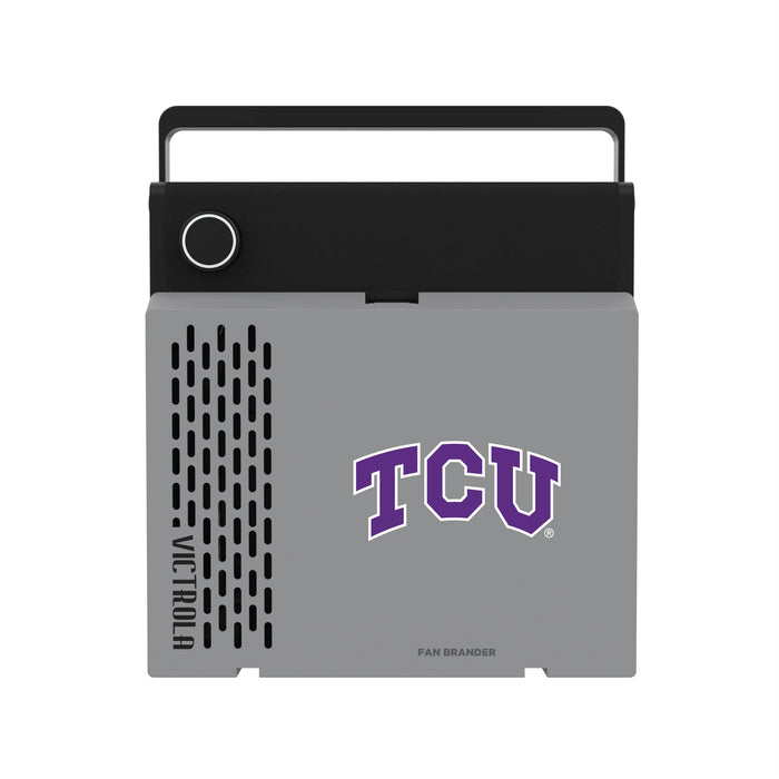 Victrola RevGo Record Player and Bluetooth Speaker with Texas Christian University Horned Frogs Primary Logo