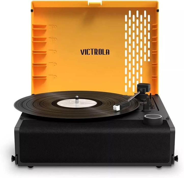 Victrola RevGo Record Player and Bluetooth Speaker with Marquette Golden Eagles Secondary Logo