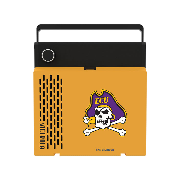 Victrola RevGo Record Player and Bluetooth Speaker with East Carolina Pirates Primary Logo