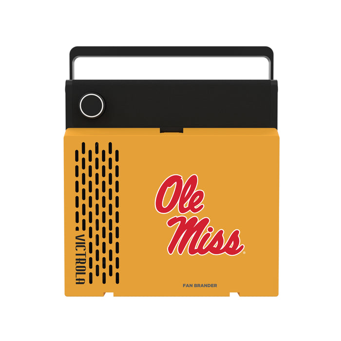Victrola RevGo Record Player and Bluetooth Speaker with Mississippi Ole Miss Primary Logo