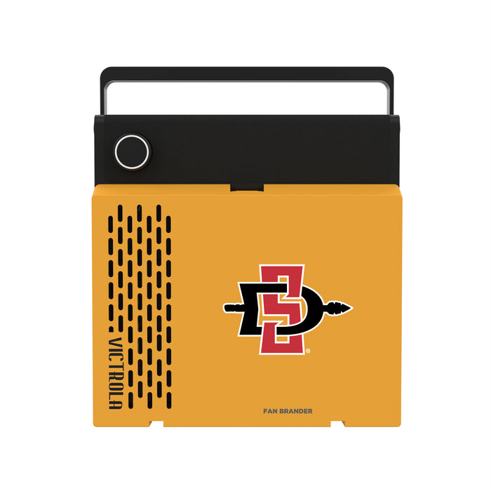Victrola RevGo Record Player and Bluetooth Speaker with San Diego State Aztecs Primary Logo