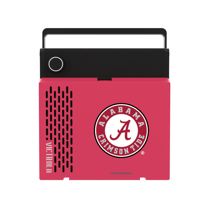 Victrola RevGo Record Player and Bluetooth Speaker with Alabama Crimson Tide Primary Logo