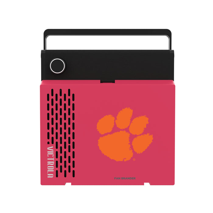Victrola RevGo Record Player and Bluetooth Speaker with Clemson Tigers Primary Logo