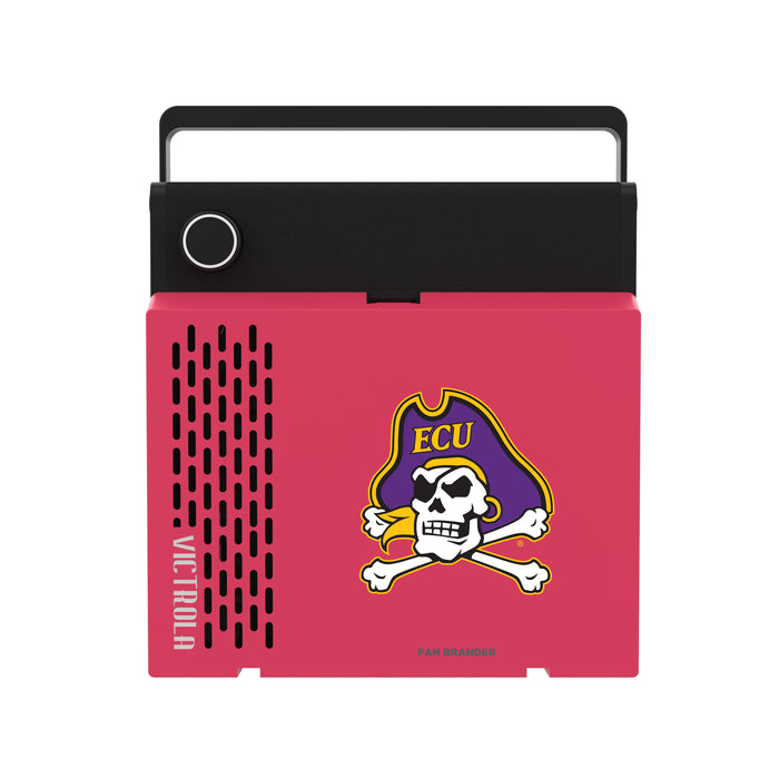 Victrola RevGo Record Player and Bluetooth Speaker with East Carolina Pirates Primary Logo