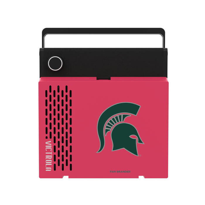 Victrola RevGo Record Player and Bluetooth Speaker with Michigan State Spartans Primary Logo