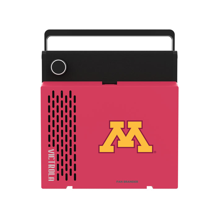Victrola RevGo Record Player and Bluetooth Speaker with Minnesota Golden Gophers Primary Logo