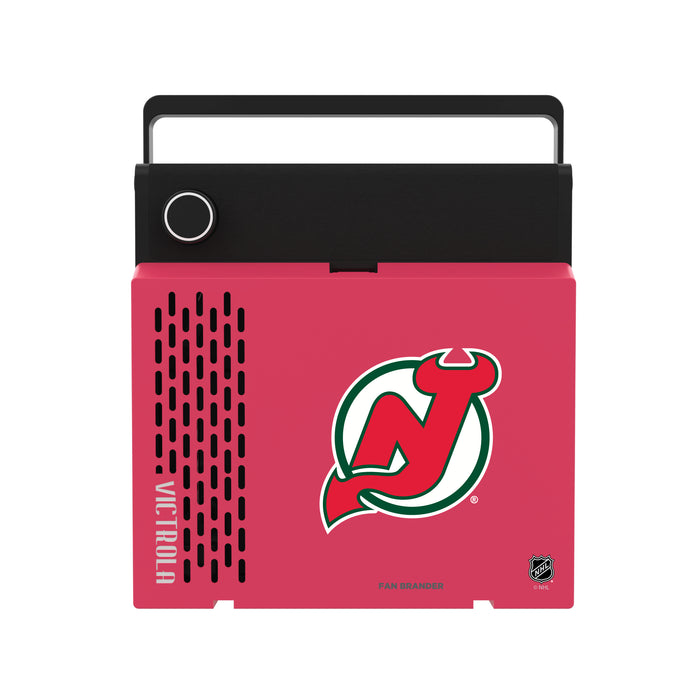 Victrola RevGo Record Player and Bluetooth Speaker with New Jersey Devils Secondary Logo