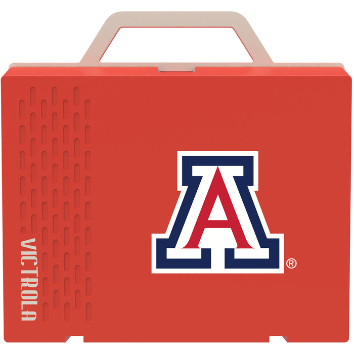 Victrola Re-Spin Sustainable Bluetooth Suitcase Record Player with Arizona Wildcats Primary Logo