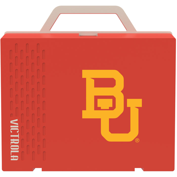 Victrola Re-Spin Sustainable Bluetooth Suitcase Record Player with Baylor Bears Primary Logo