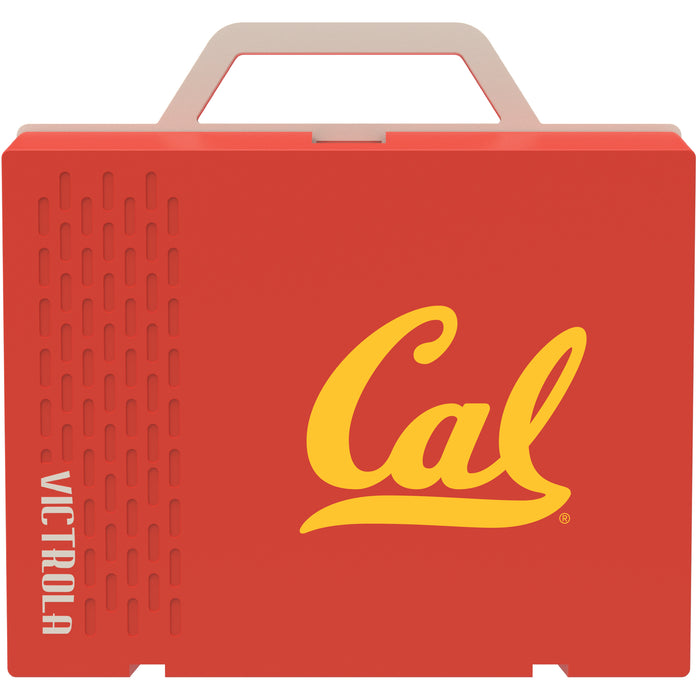 Victrola Re-Spin Sustainable Bluetooth Suitcase Record Player with California Bears Primary Logo