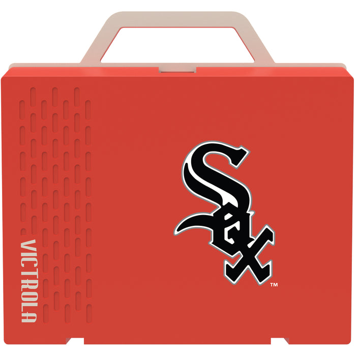 Victrola Re-Spin Sustainable Bluetooth Suitcase Record Player with Chicago White Sox Primary Logo