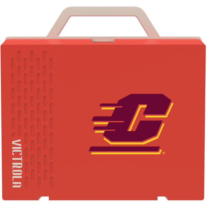 Victrola Re-Spin Sustainable Bluetooth Suitcase Record Player with Central Michigan Chippewas Primary Logo