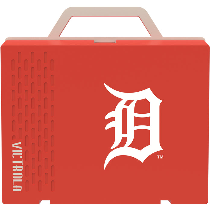Victrola Re-Spin Sustainable Bluetooth Suitcase Record Player with Detroit Tigers Primary Logo