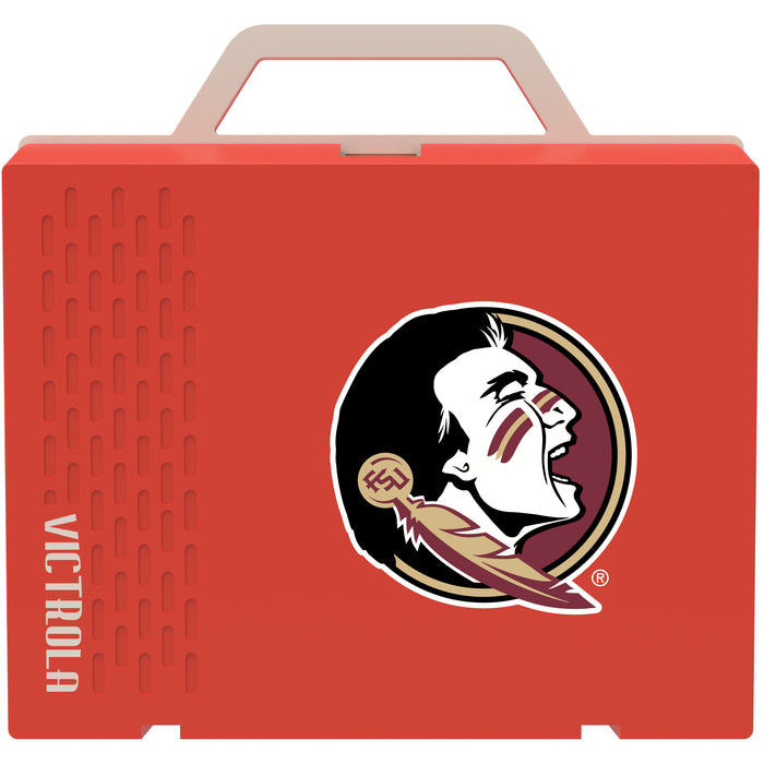Victrola Re-Spin Sustainable Bluetooth Suitcase Record Player with Florida State Seminoles Primary Logo