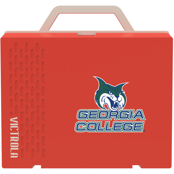 Victrola Re-Spin Sustainable Bluetooth Suitcase Record Player with Georgia State University Panthers Primary Logo