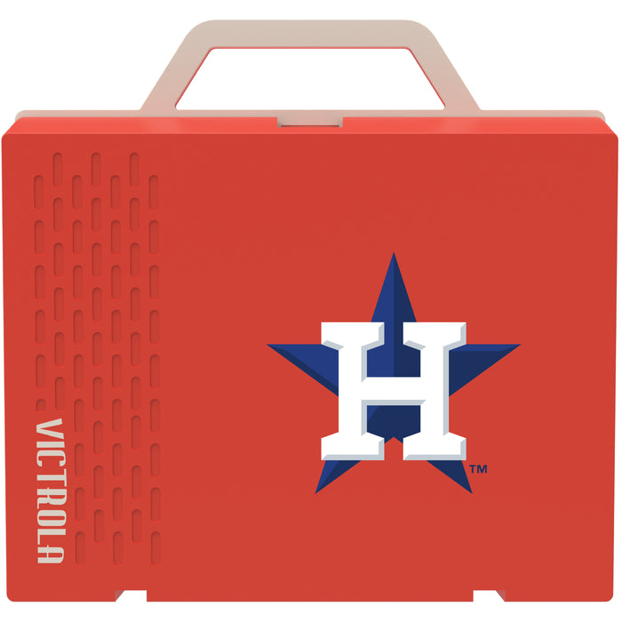Victrola Re-Spin Sustainable Bluetooth Suitcase Record Player with Houston Astros Primary Logo