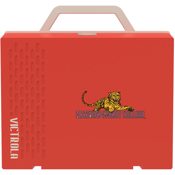 Victrola Re-Spin Sustainable Bluetooth Suitcase Record Player with Hampden Sydney Primary Logo