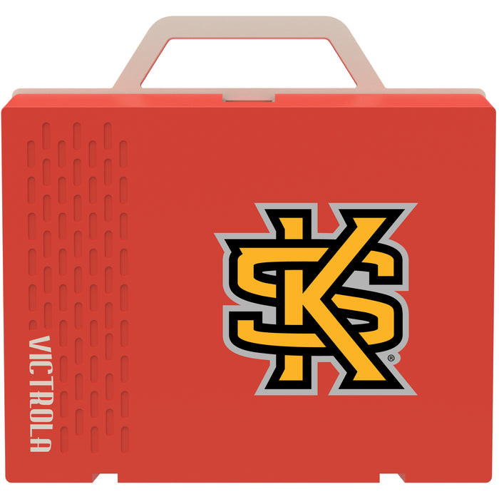 Victrola Re-Spin Sustainable Bluetooth Suitcase Record Player with Kennesaw State Owls Primary Logo