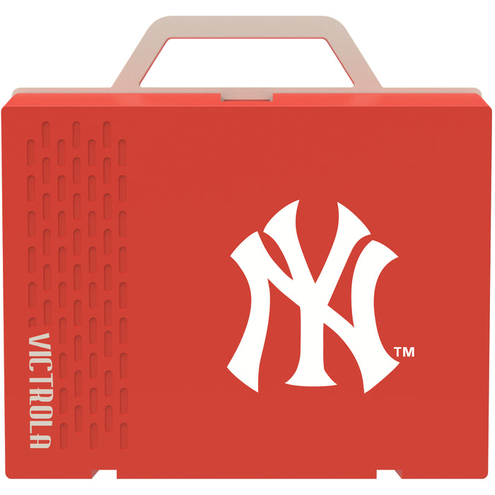 Victrola Re-Spin Sustainable Bluetooth Suitcase Record Player with New York Yankees Primary Logo