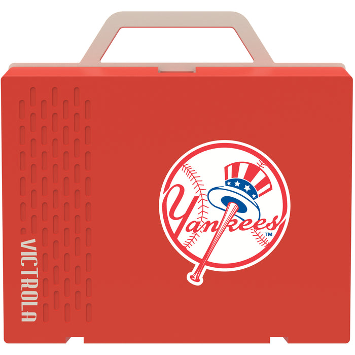 Victrola Re-Spin Sustainable Bluetooth Suitcase Record Player with New York Yankees Secondary Logo