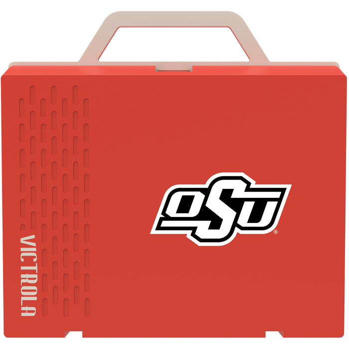 Victrola Re-Spin Sustainable Bluetooth Suitcase Record Player with Oklahoma State Cowboys Primary Logo