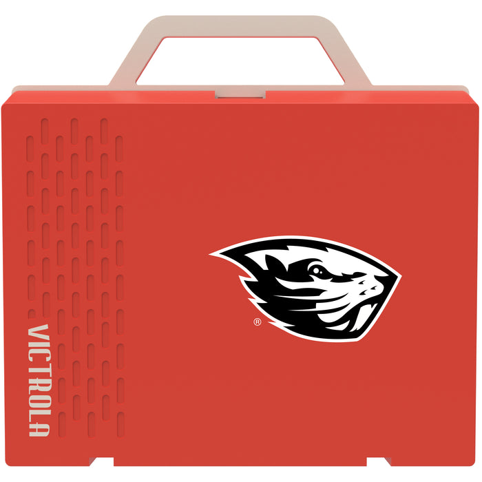 Victrola Re-Spin Sustainable Bluetooth Suitcase Record Player with Oregon State Beavers Primary Logo