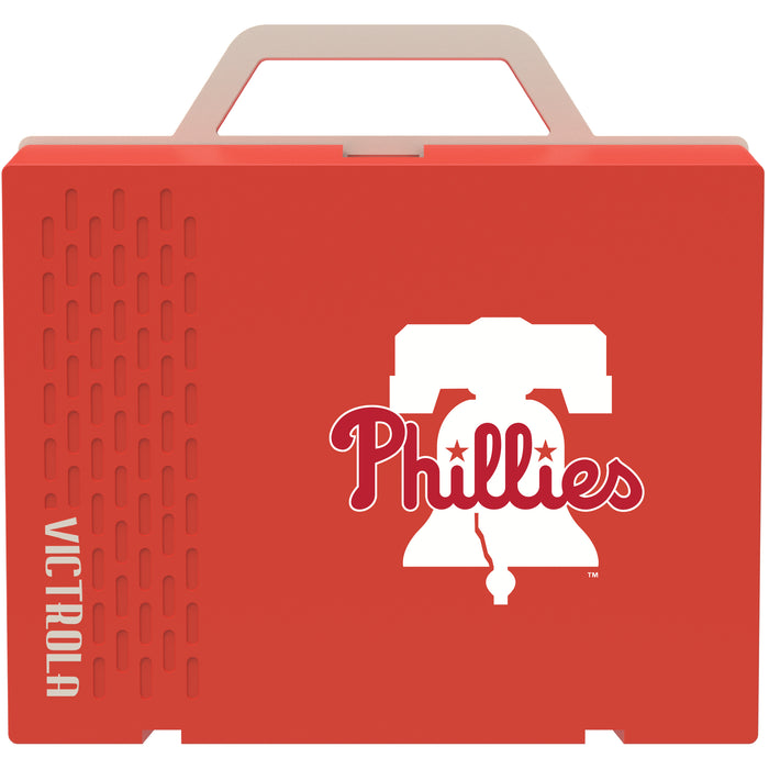 Victrola Re-Spin Sustainable Bluetooth Suitcase Record Player with Philadelphia Phillies Primary Logo