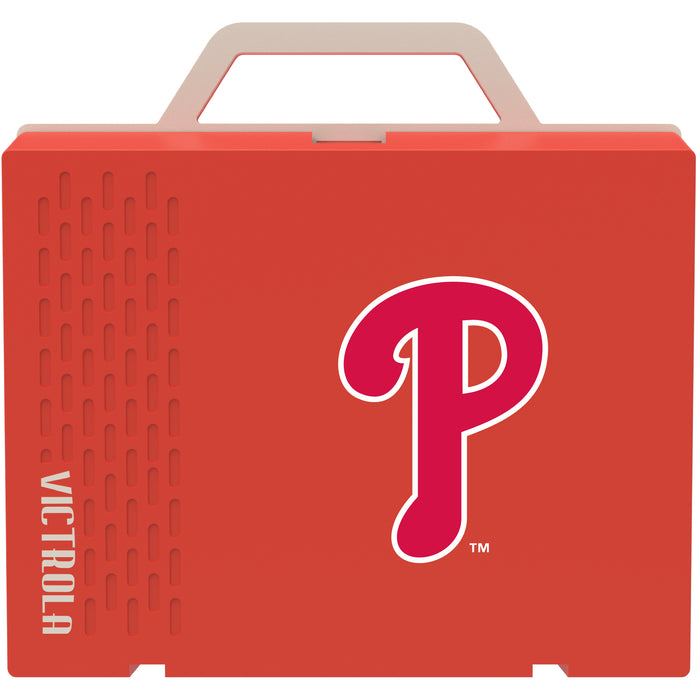 Victrola Re-Spin Sustainable Bluetooth Suitcase Record Player with Philadelphia Phillies Secondary Logo