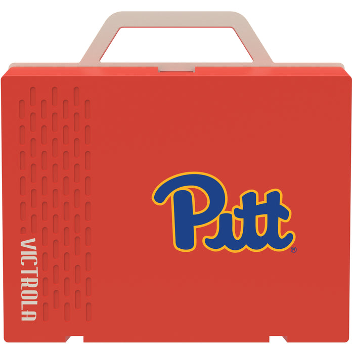 Victrola Re-Spin Sustainable Bluetooth Suitcase Record Player with Pittsburgh Panthers Primary Logo