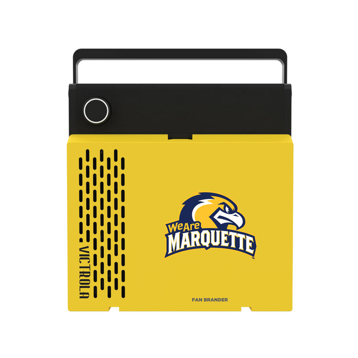 Victrola RevGo Record Player and Bluetooth Speaker with Marquette Golden Eagles Secondary Logo