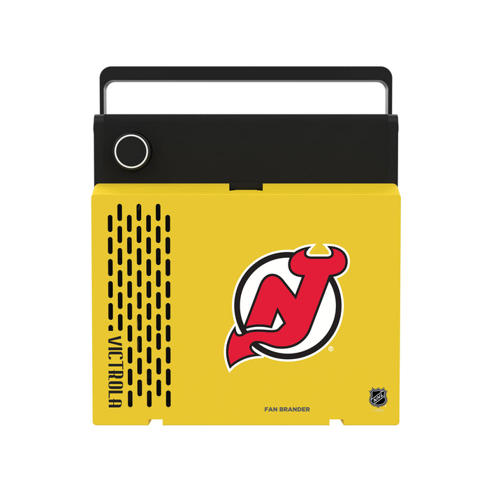 Victrola RevGo Record Player and Bluetooth Speaker with New Jersey Devils Primary Logo