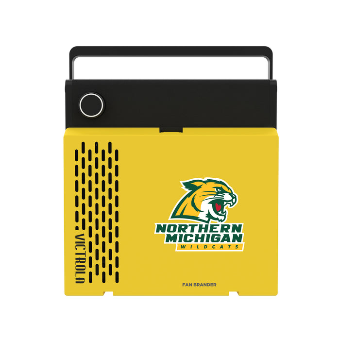 Victrola RevGo Record Player and Bluetooth Speaker with Northern Michigan University Wildcats Primary Logo