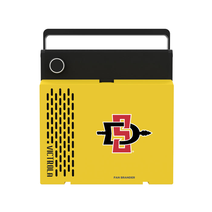 Victrola RevGo Record Player and Bluetooth Speaker with San Diego State Aztecs Primary Logo