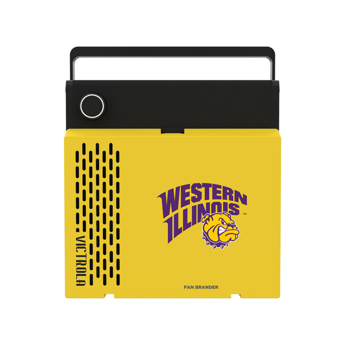 Victrola RevGo Record Player and Bluetooth Speaker with Western Illinois University Leathernecks Primary Logo