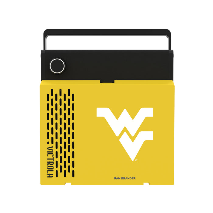 Victrola RevGo Record Player and Bluetooth Speaker with West Virginia Mountaineers Primary Logo