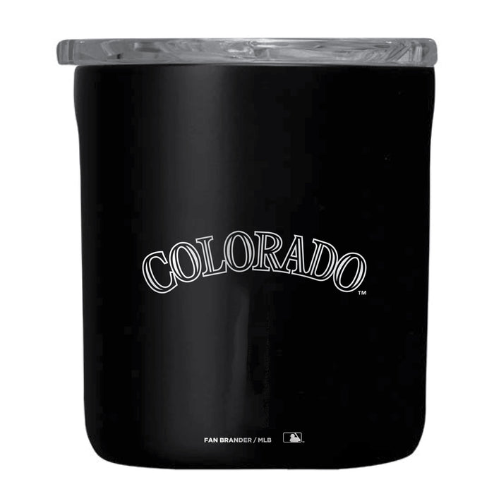 Corkcicle Insulated Buzz Cup with Colorado Rockies Etched Wordmark Logo
