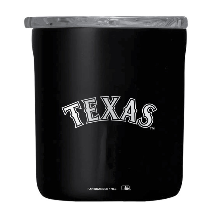 Corkcicle Insulated Buzz Cup with Texas Rangers Etched Wordmark Logo