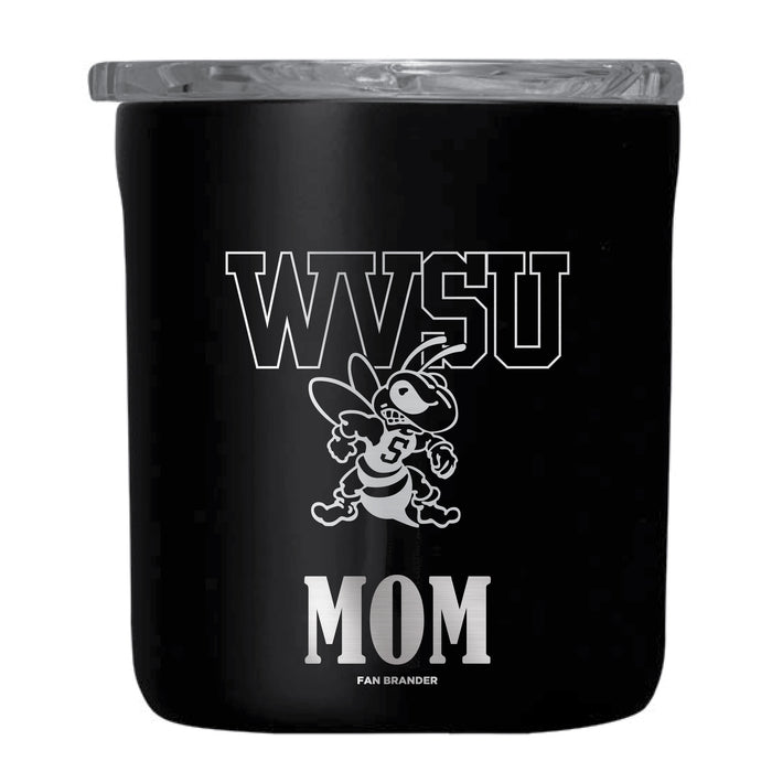 Corkcicle Insulated Buzz Cup West Virginia State Univ Yellow Jackets Mom Primary Logo