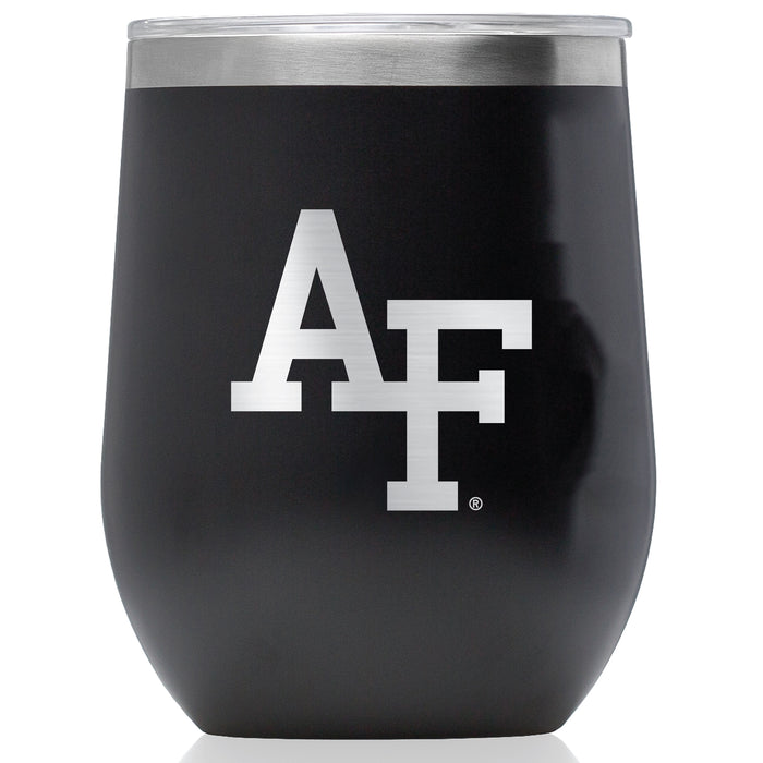 Corkcicle Stemless Wine Glass with Airforce Falcons Primary Logo