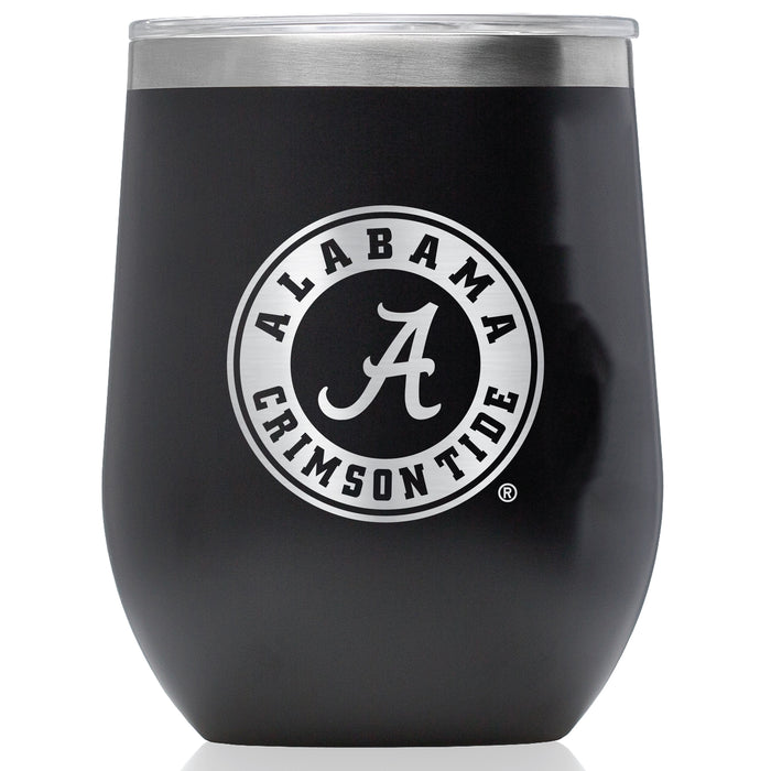 Corkcicle Stemless Wine Glass with Alabama Crimson Tide Primary Logo