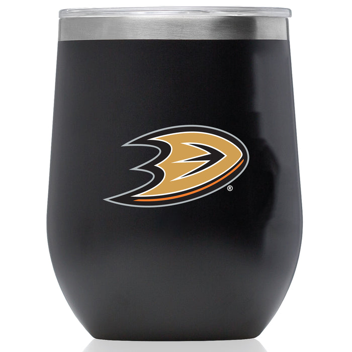 Corkcicle Stemless Wine Glass with Anaheim Ducks Primary Logo